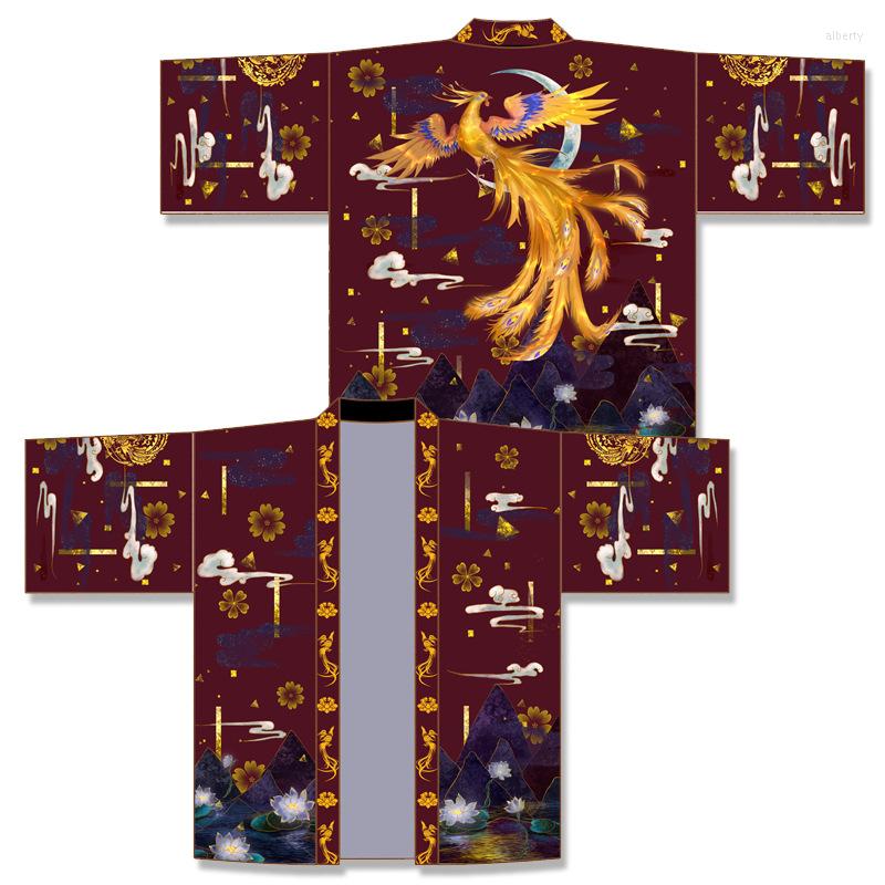 Ethnic Clothing Japanese Style Adult Haori Cardigan Vintage Samurai Cosplay Costumes Classic Phoenix Kimono Yukata Tops Clothes Loose Shirt
Ethnic Clothing Japanese Style Adult Haori Cardigan Vintage Samurai Cosplay Costumes Classic Phoenix Kimono Yukata Tops Clothes Loose Shirt