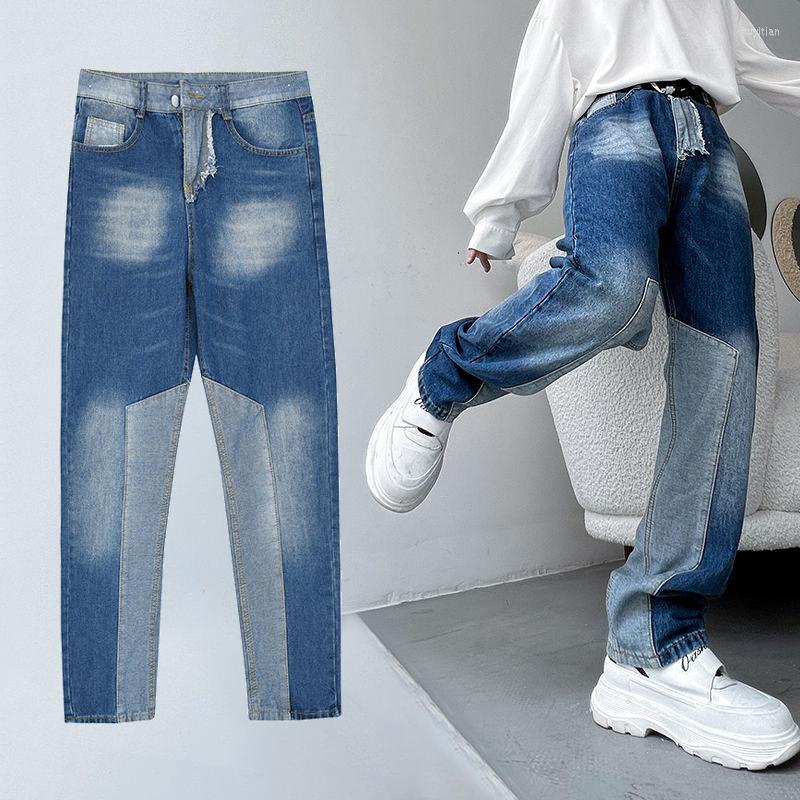 Men's Jeans DEEPTOWN Y2K Patchwork For Men Harajuku Style Denim Pants Male Blue Vintage Loose Casual Streetwear Hip Hop Fashion Spring
Men's Jeans DEEPTOWN Y2K Patchwork For Men Harajuku Style Denim Pants Male Blue Vintage Loose Casual Streetwear Hip Hop Fashion Spring