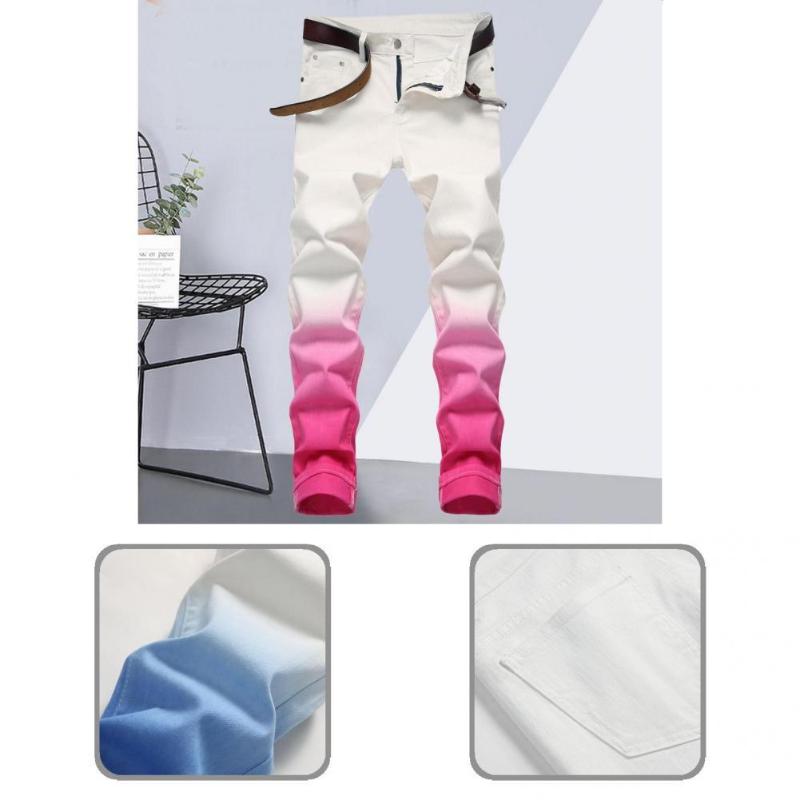 Men's Jeans Casual Great Gradient Color Skinny Men Trousers Zipper Autumn Elastic For Stage Show, Blue
Men's Jeans Casual Great Gradient Color Skinny Men Trousers Zipper Autumn Elastic For Stage Show, Blue