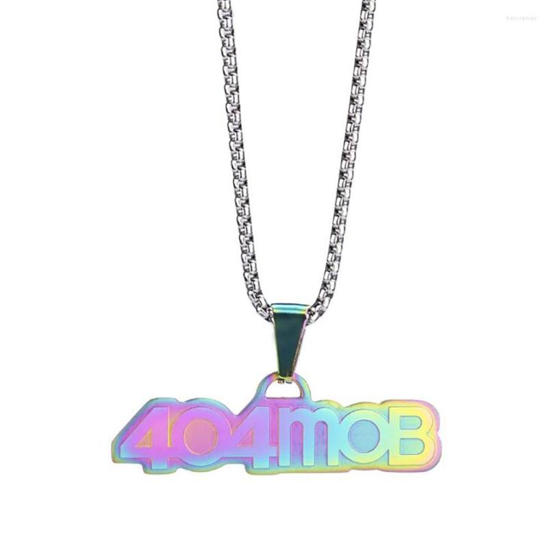 Chains Stainless Steel Rainbow 404 Mob Fashion Women Hip Hop Pendant Necklace Jewelry Gift For Him With 60 Cm Chain
Chains Stainless Steel Rainbow 404 Mob Fashion Women Hip Hop Pendant Necklace Jewelry Gift For Him With 60 Cm Chain