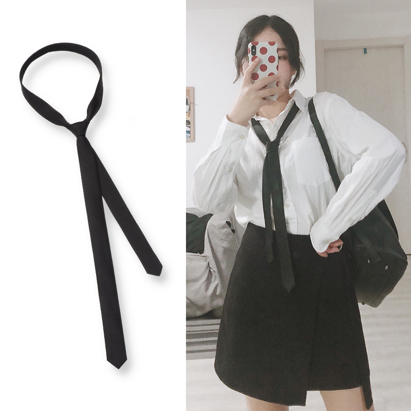 Tie Women's Men's 3CM Ultra Narrow Pure Black Shirt Decoration with Handmade Fine Wholesale, 3 cm
Tie Women's Men's 3CM Ultra Narrow Pure Black Shirt Decoration with Handmade Fine Wholesale, 3 cm
