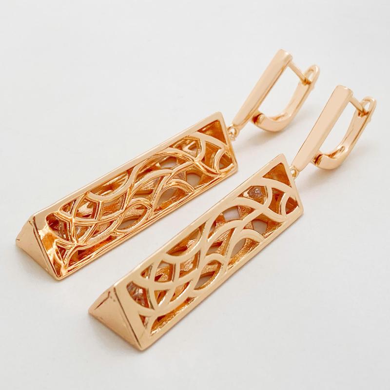 Dangle Earrings Luxury 585 Rose Gold Color Geometric Long Drop Women Hollow Design Vintage Trendy Elegant Jewelry
Dangle Earrings Luxury 585 Rose Gold Color Geometric Long Drop Women Hollow Design Vintage Trendy Elegant Jewelry