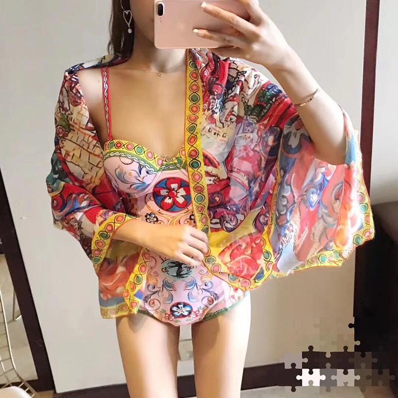 Women' Swimwear Svoryxiu 2023 Designer Brands Bodysuits Charming Floral Print Summer Beach Holiday Sexy Bodysuit Femme ShawlWom, Multi
Women' Swimwear Svoryxiu 2023 Designer Brands Bodysuits Charming Floral Print Summer Beach Holiday Sexy Bodysuit Femme ShawlWom, Multi