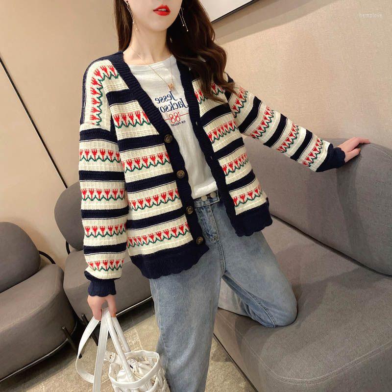 Women's Knits Autumn And Winter Fashion V-neck Knitted Cardigan Women's Loose Printing Long-sleeved Sweater Top Casual All-match, Creamy-white
Women's Knits Autumn And Winter Fashion V-neck Knitted Cardigan Women's Loose Printing Long-sleeved Sweater Top Casual All-match, Creamy-white