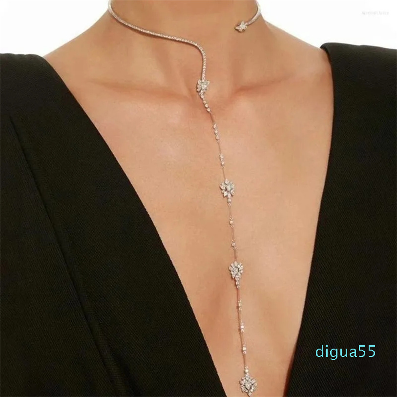 Pendant Necklaces Simple Zircon Flower Crystal Open Choker Rhinestone Necklace For Women Y2k Accessories Long Chain Collar
Pendant Necklaces Simple Zircon Flower Crystal Open Choker Rhinestone Necklace For Women Y2k Accessories Long Chain Collar