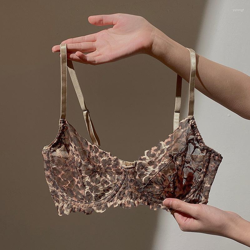 Bras Sets Sexy Lingerie Ultra Thin Big Breasts Show Small Bralette Panty Suit Anti-Sagging Leopard Print Tie Bra Set, As picture show
Bras Sets Sexy Lingerie Ultra Thin Big Breasts Show Small Bralette Panty Suit Anti-Sagging Leopard Print Tie Bra Set, As picture show