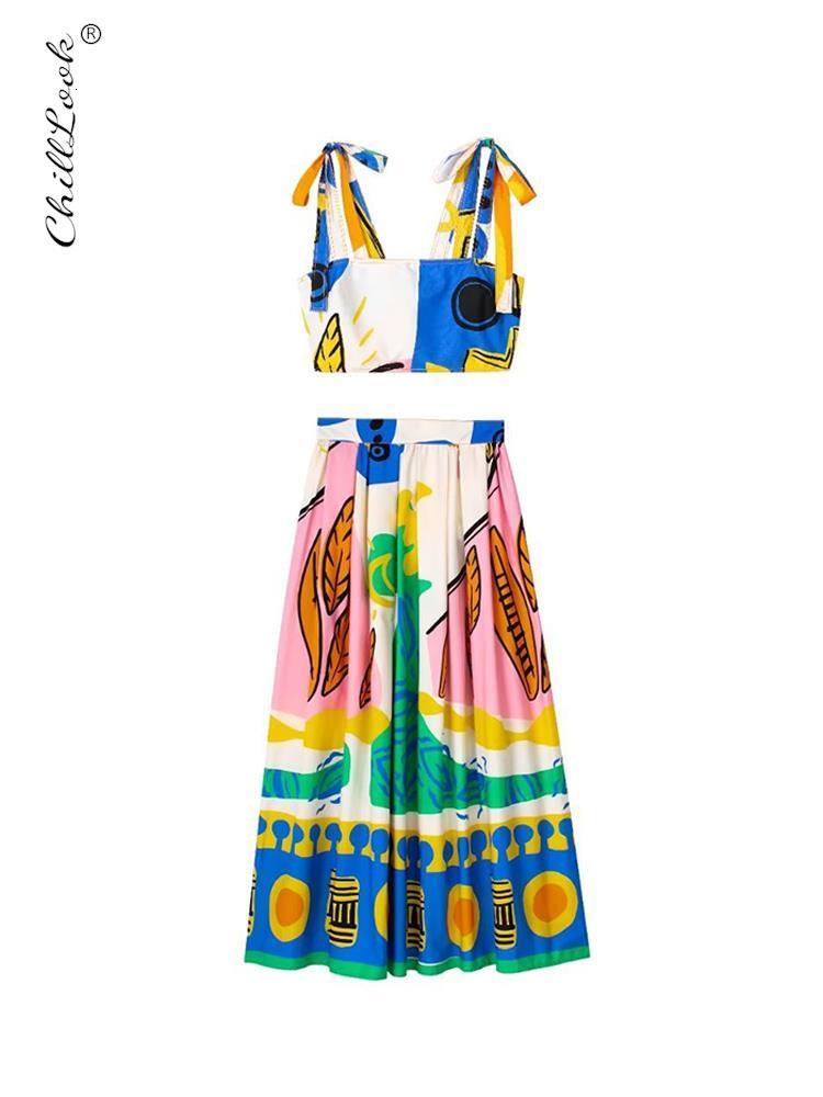 Two Piece Dress Women Summer Print Vest Skirts Set Female Elegant Short Elastic Tops Suit ALine Hem Long Skirt Casual Trendy 230512, Top
Two Piece Dress Women Summer Print Vest Skirts Set Female Elegant Short Elastic Tops Suit ALine Hem Long Skirt Casual Trendy 230512, Top