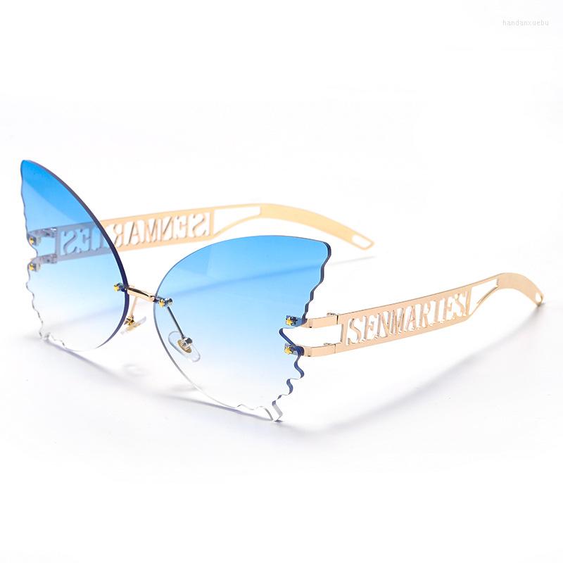 Sunglasses Butterfly Rimless Women Designer Fashion Oversized Steampunk Vintage Eyewear UV400
Sunglasses Butterfly Rimless Women Designer Fashion Oversized Steampunk Vintage Eyewear UV400