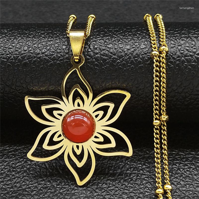 Pendant Necklaces 2023 Boho Stainless Steel Natural Stone Flower Chain Women/Men Gold Color Charm Jewelry Bijoux N1155s04
Pendant Necklaces 2023 Boho Stainless Steel Natural Stone Flower Chain Women/Men Gold Color Charm Jewelry Bijoux N1155s04