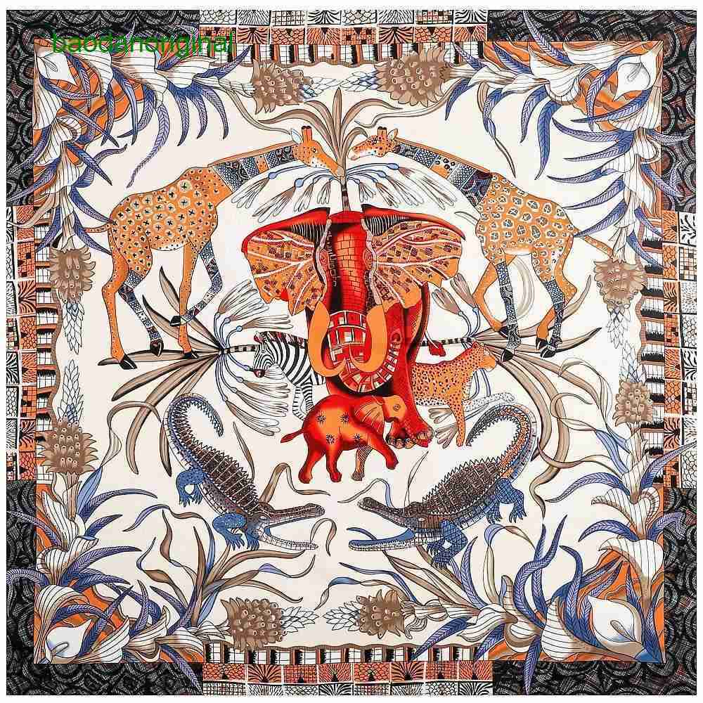 Hemres Designer Scarves 130cm Forest Conference Elephant Women's Twill Silk Shawl Headband Square Scarf DNH3
Hemres Designer Scarves 130cm Forest Conference Elephant Women's Twill Silk Shawl Headband Square Scarf DNH3