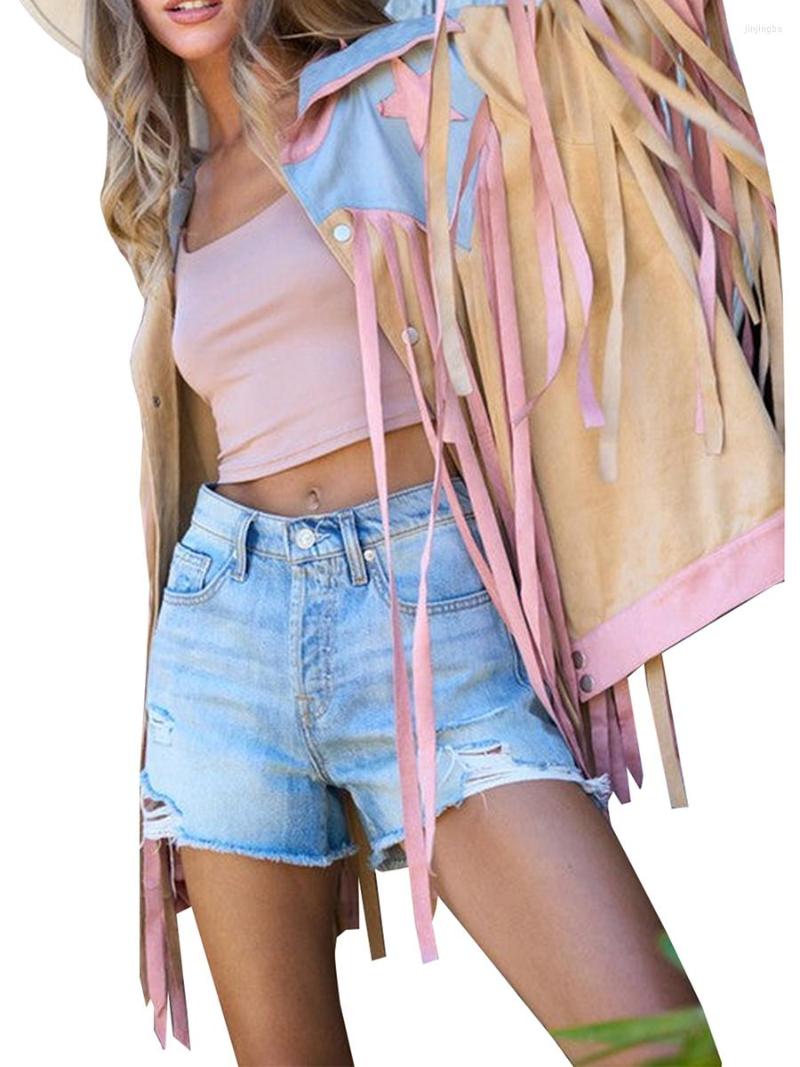 Women' Jackets Women Fringe Long Sleeve Button Down Star Pattern Patchwork Cowgirl, Khaki
Women' Jackets Women Fringe Long Sleeve Button Down Star Pattern Patchwork Cowgirl, Khaki