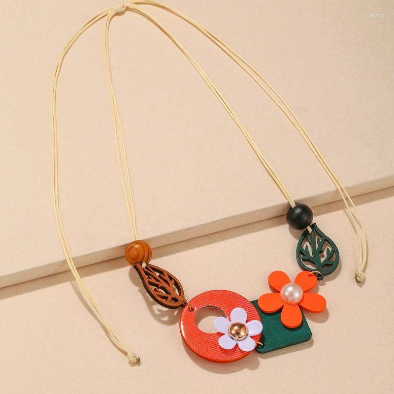 Pendant Necklaces Vintage Ethnic Geometric Wooden Bib Necklace Women Wood Leaves Flower Collar Handmade Adjustable Choker Long Pendants
Pendant Necklaces Vintage Ethnic Geometric Wooden Bib Necklace Women Wood Leaves Flower Collar Handmade Adjustable Choker Long Pendants