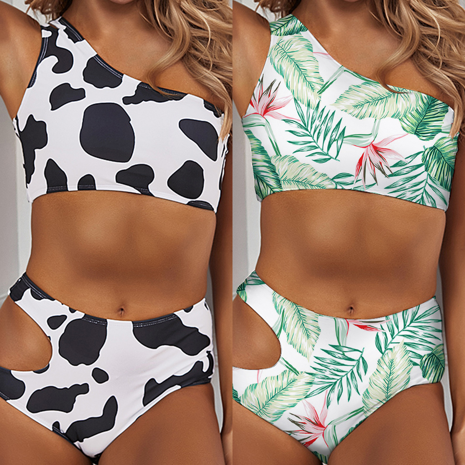 Women' Swimwear Outer Single Swimsuit Sexy High Waist Multicolor Printed European and American Bikini Split Wholesale 230512, Leaf
Women' Swimwear Outer Single Swimsuit Sexy High Waist Multicolor Printed European and American Bikini Split Wholesale 230512, Leaf