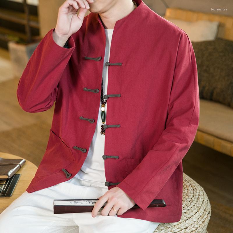 Men's Jackets 2023 Spring/summer Chinese Style Clothing Cotton Linen Coat, Black
Men's Jackets 2023 Spring/summer Chinese Style Clothing Cotton Linen Coat, Black