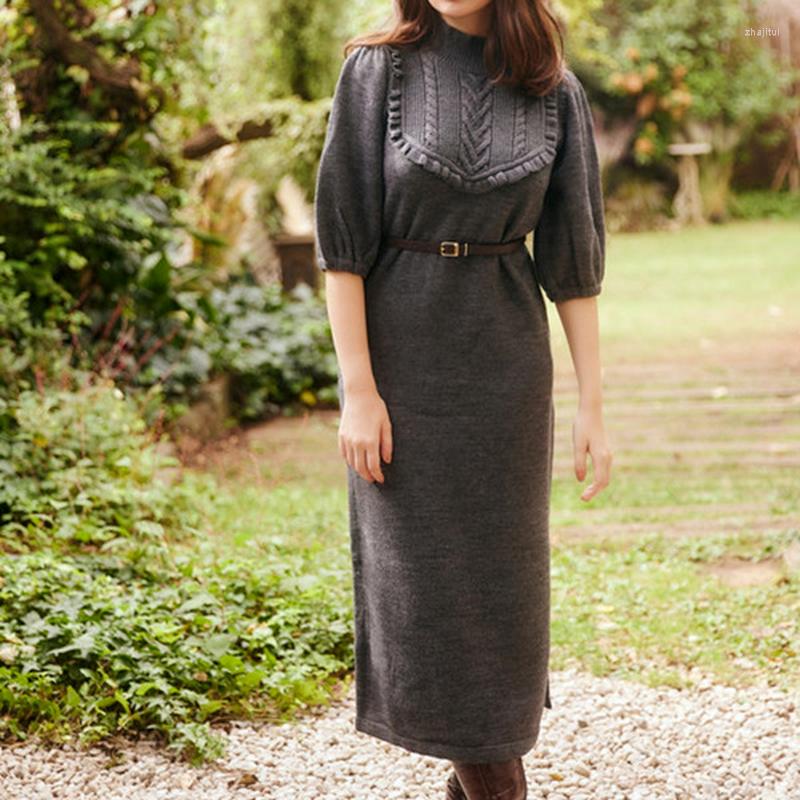 Party Dresses Chic Edible Tree Patchwork Woman Dress High Waist Hip Bottomed Vestido Feminino Elegant Split Knit Robe With Belt, Brown
Party Dresses Chic Edible Tree Patchwork Woman Dress High Waist Hip Bottomed Vestido Feminino Elegant Split Knit Robe With Belt, Brown