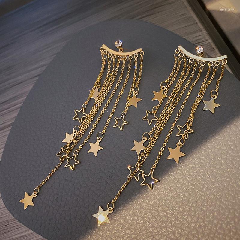 Dangle Earrings Golden Long Tassel Star Earring For Woman Korean Fashion Y2k Jewelry Accessories Elegant Women's
Dangle Earrings Golden Long Tassel Star Earring For Woman Korean Fashion Y2k Jewelry Accessories Elegant Women's