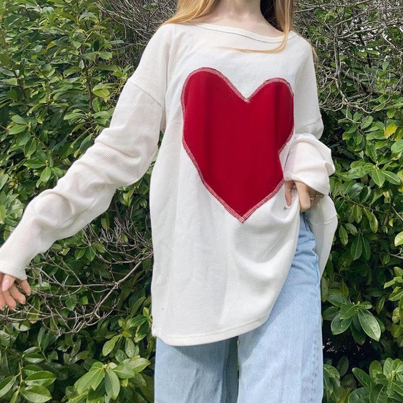 Women's T Shirts Women Fashion Long Sleeve Round Neck Shirt Valentines Day Love Embroidery Tees Pullover Digital 3D Printing Clothes, White
Women's T Shirts Women Fashion Long Sleeve Round Neck Shirt Valentines Day Love Embroidery Tees Pullover Digital 3D Printing Clothes, White