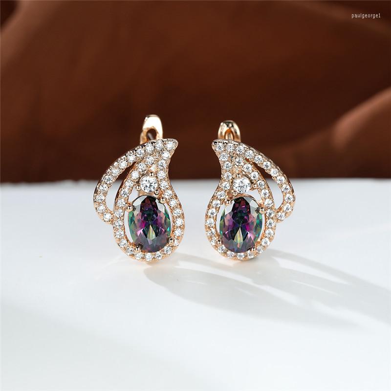 Hoop Earrings Pear Cut Lake Blue Zircon Rainbow Flower For Women Gold Color Charm Bridal Wedding Small Ear Buckle Party Jewelry 
Hoop Earrings Pear Cut Lake Blue Zircon Rainbow Flower For Women Gold Color Charm Bridal Wedding Small Ear Buckle Party Jewelry