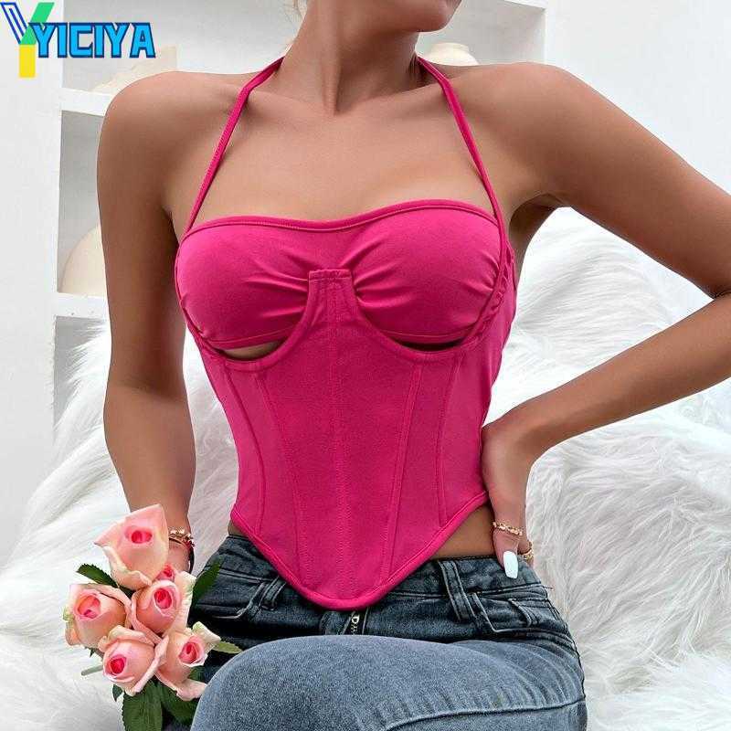 YICIYA Women' Tanks Y2K Halter Cut Out Cropped Top Red Tube Corset Women 2023 Aesthetic Short Tank Sexy Club Party Summer Outfits Underwear, Rose red
YICIYA Women' Tanks Y2K Halter Cut Out Cropped Top Red Tube Corset Women 2023 Aesthetic Short Tank Sexy Club Party Summer Outfits Underwear, Rose red