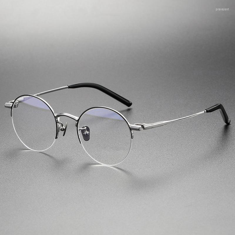 Sunglasses Frames Japanese Brand Pure Titanium Stylish Round Eyeglasses Half-Frames Gold Luxury Glasses Men Prescription Eyewear
Sunglasses Frames Japanese Brand Pure Titanium Stylish Round Eyeglasses Half-Frames Gold Luxury Glasses Men Prescription Eyewear