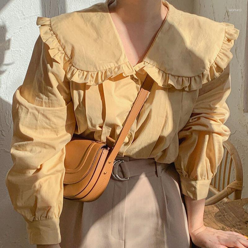 Women' Blouses French Vintage Blouse Women Gentle Doll Neck Bubble Sleeve Shirt Korean Style Tops, White
Women' Blouses French Vintage Blouse Women Gentle Doll Neck Bubble Sleeve Shirt Korean Style Tops, White