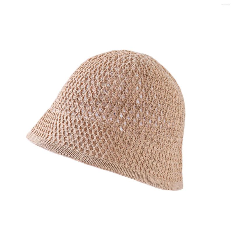 Berets Women Summer Bucket Hat Solid Color Knitted Cutout Wide Brim Fisherman Sun Cap For Travel Beach, Khaki
Berets Women Summer Bucket Hat Solid Color Knitted Cutout Wide Brim Fisherman Sun Cap For Travel Beach, Khaki