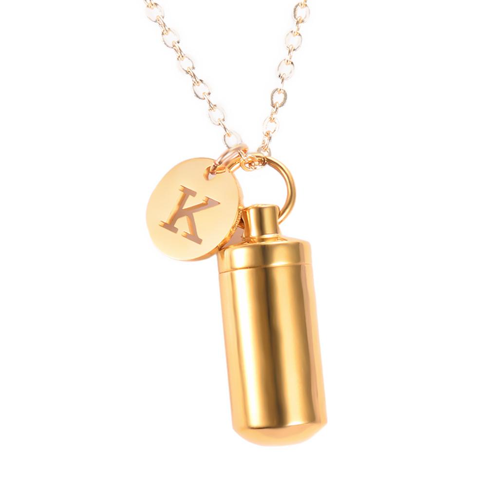 Stainless Steel Cremation Urn Ashes Cylinder Vial Pendant Necklace Letter Initial Charm Memorial Jewelry
Stainless Steel Cremation Urn Ashes Cylinder Vial Pendant Necklace Letter Initial Charm Memorial Jewelry