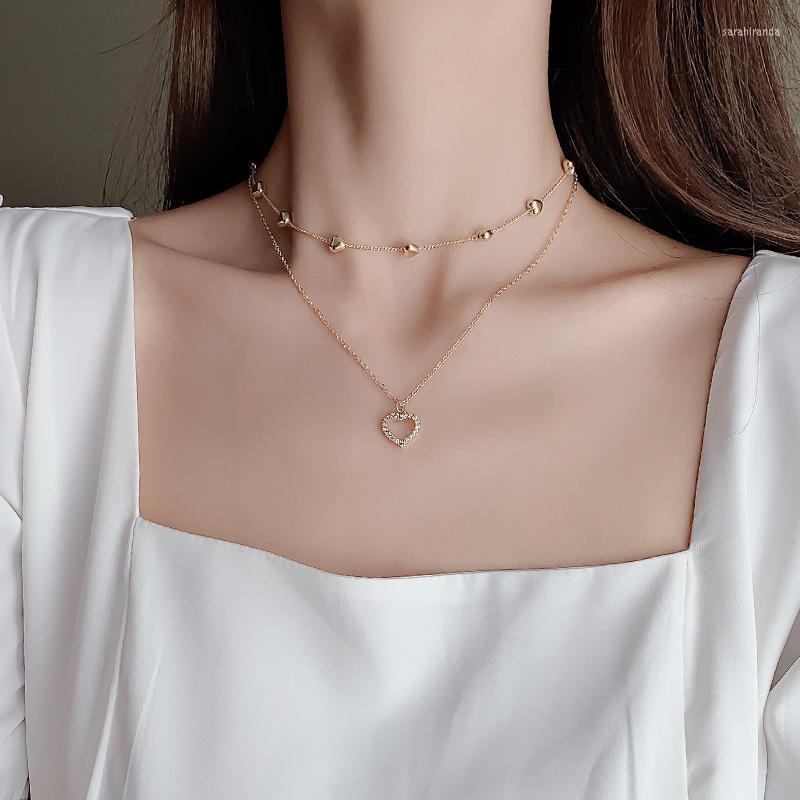 Chains DAXI Crystal Heart Jewelry Simple Chain For Women 2023 Double-Layer Stainless Steel Long Choker Necklace
Chains DAXI Crystal Heart Jewelry Simple Chain For Women 2023 Double-Layer Stainless Steel Long Choker Necklace