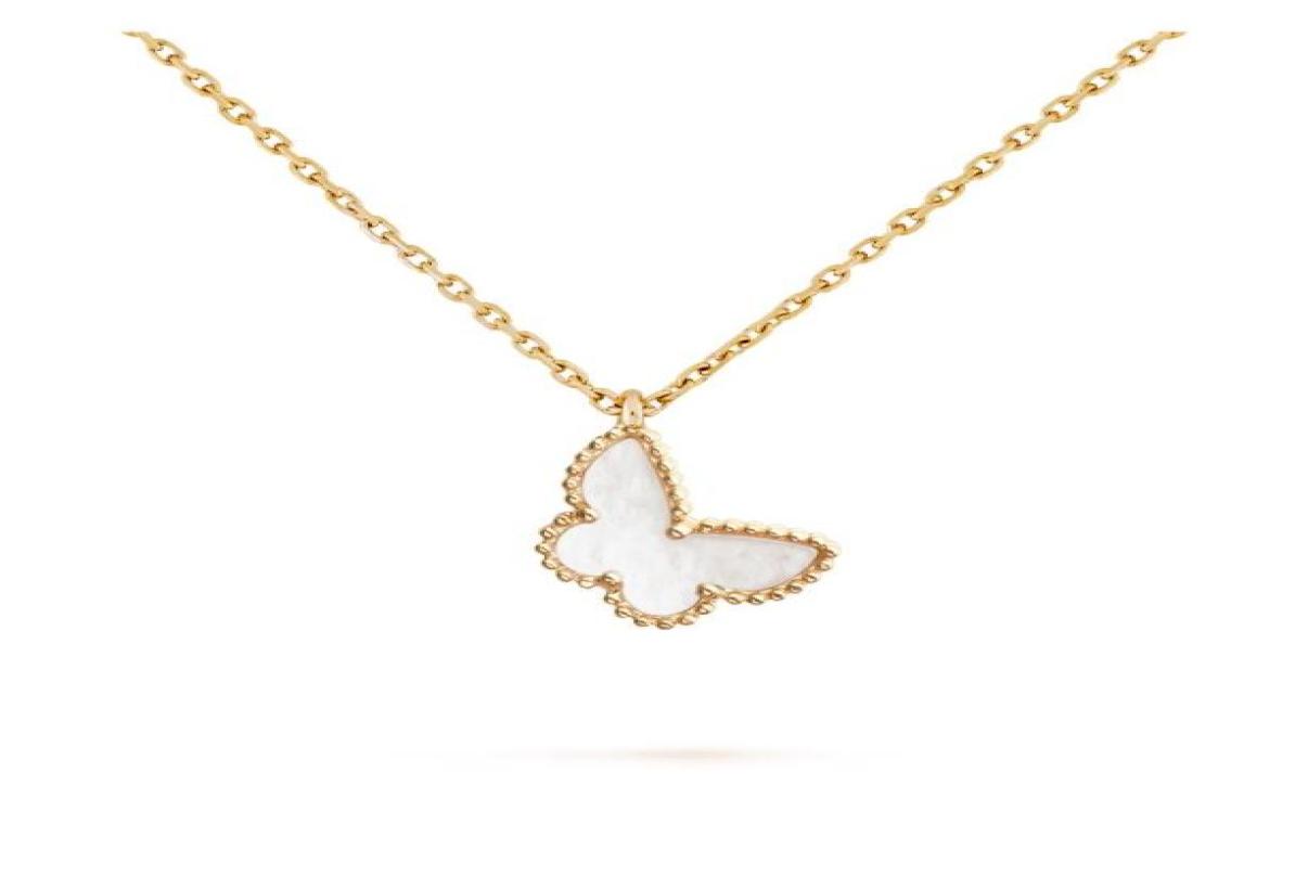 18k Gold Crystal Diamond Butterfly Pendant Necklace French Luxury Brand V Classic Necklace fashion designer for women mens wedding8838865
18k Gold Crystal Diamond Butterfly Pendant Necklace French Luxury Brand V Classic Necklace fashion designer for women mens wedding8838865