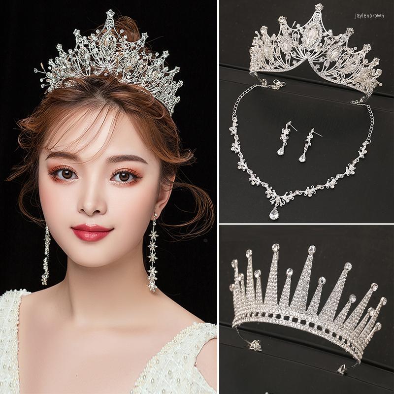 Headpieces Bride Wedding Headdress Crown Necklace Earrings Hair Accessories Female 18th Birthday Princess Adult Gift
Headpieces Bride Wedding Headdress Crown Necklace Earrings Hair Accessories Female 18th Birthday Princess Adult Gift
