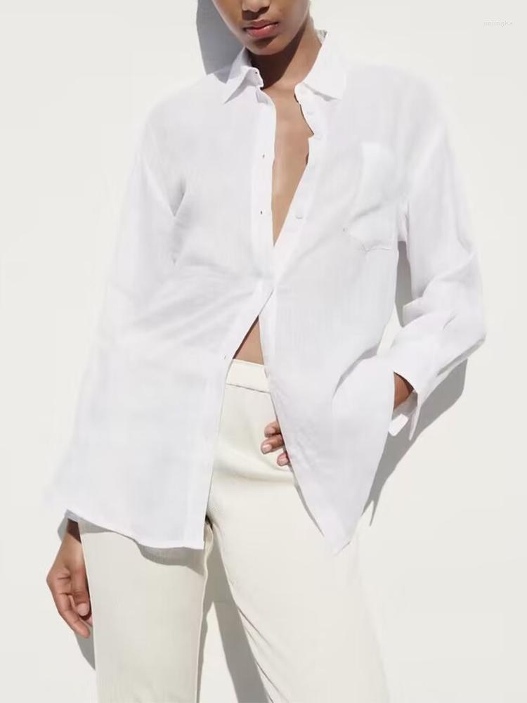 Women' Blouses 2023 Women Fashion Backless Linen Shirt Long Sleeve Turn-down Collar Blouse Female White All-Match Tops Blusas Mujer
Women' Blouses 2023 Women Fashion Backless Linen Shirt Long Sleeve Turn-down Collar Blouse Female White All-Match Tops Blusas Mujer