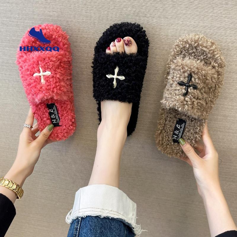 Slippers Warm Plush Home Slipper Women Indoor Light Autumn Winter Shoes Woman House Flat Floor Soft Slient Slides For Bedroom, Dark green
Slippers Warm Plush Home Slipper Women Indoor Light Autumn Winter Shoes Woman House Flat Floor Soft Slient Slides For Bedroom, Dark green