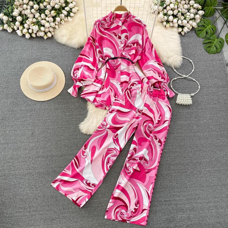 Women's Two Piece Pants Clothland Women Stylish Paisley Print Blouse Trousers Suit Loose Long Sleeve Shirt Wide Leg Belt Chic Set TZ936, Yellow
Women's Two Piece Pants Clothland Women Stylish Paisley Print Blouse Trousers Suit Loose Long Sleeve Shirt Wide Leg Belt Chic Set TZ936, Yellow