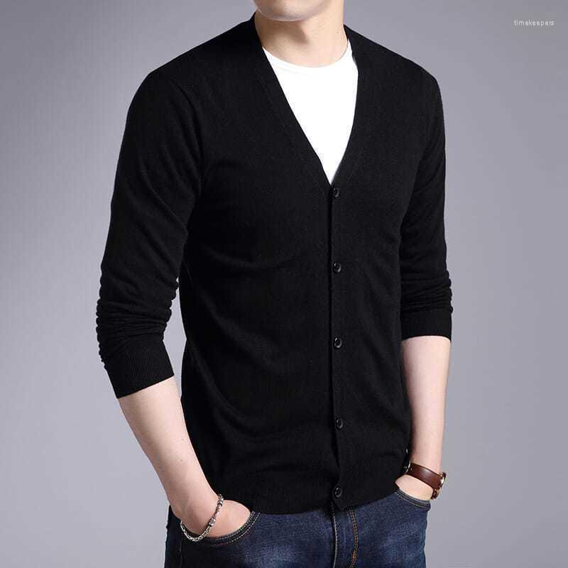 Men's Sweaters Men 2023 Spring Autumn V-neck Cardigan Outerwear Male Solid Color Knitted Jackets Casual Buttons Sweater Coats D153, Black
Men's Sweaters Men 2023 Spring Autumn V-neck Cardigan Outerwear Male Solid Color Knitted Jackets Casual Buttons Sweater Coats D153, Black