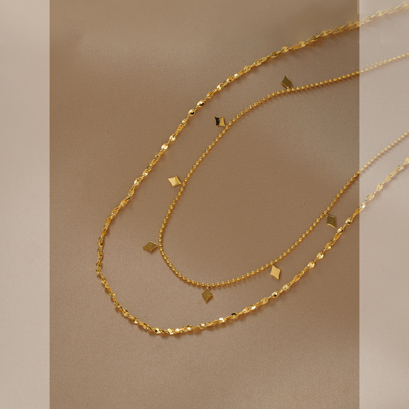 Summer New Double Layered Stainless Steel Necklaces for Women European and American Fashion Choker Luxury Design Jewelry Gift
Summer New Double Layered Stainless Steel Necklaces for Women European and American Fashion Choker Luxury Design Jewelry Gift