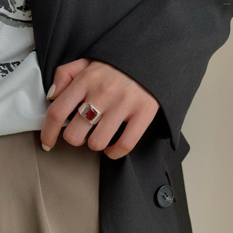 Cluster Rings Color Diamond Ring Refers To S925 Sterling Silver Purple Red Inlaid Zircon For Men And Women Heavy Industry Ins Cold Wind
Cluster Rings Color Diamond Ring Refers To S925 Sterling Silver Purple Red Inlaid Zircon For Men And Women Heavy Industry Ins Cold Wind