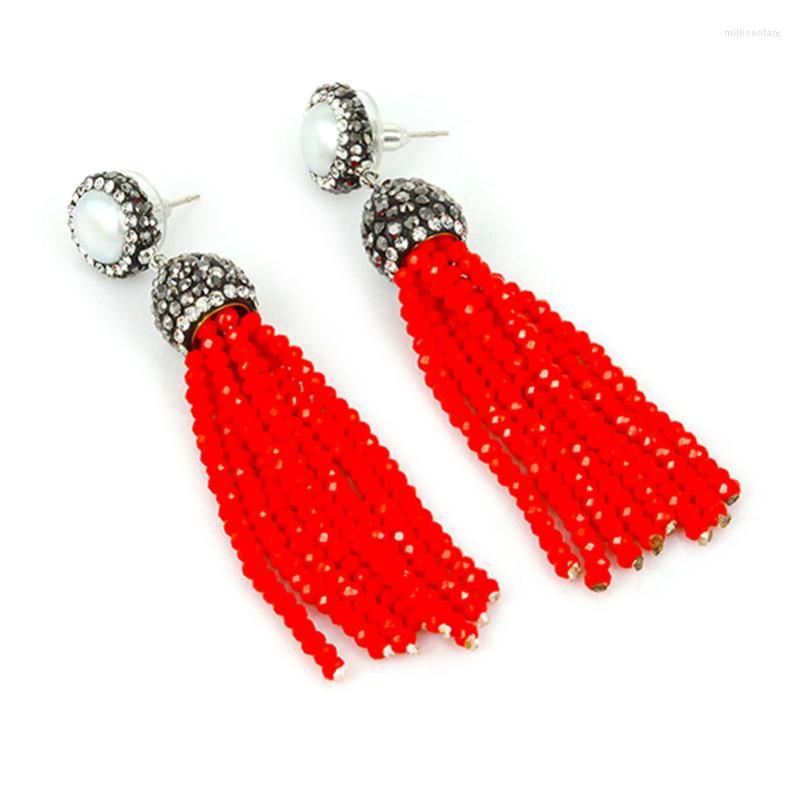 Dangle Earrings 2023 High Quality Women Fashion Bohemian Style Multicolor Glass Crystal Beads Tassel Zircon Charm Stud Long
Dangle Earrings 2023 High Quality Women Fashion Bohemian Style Multicolor Glass Crystal Beads Tassel Zircon Charm Stud Long