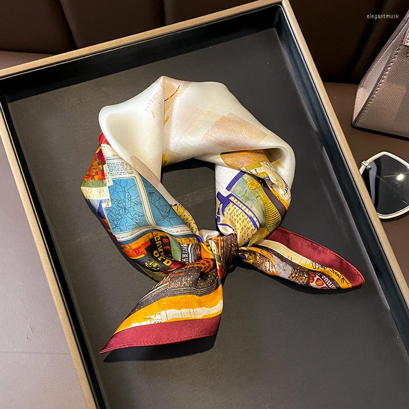 Scarves Natural Silk Scarf Fashion Cartoon Architectural Print Hair Bands Square Women Neckerchief Wrist Wraps FJ787
Scarves Natural Silk Scarf Fashion Cartoon Architectural Print Hair Bands Square Women Neckerchief Wrist Wraps FJ787