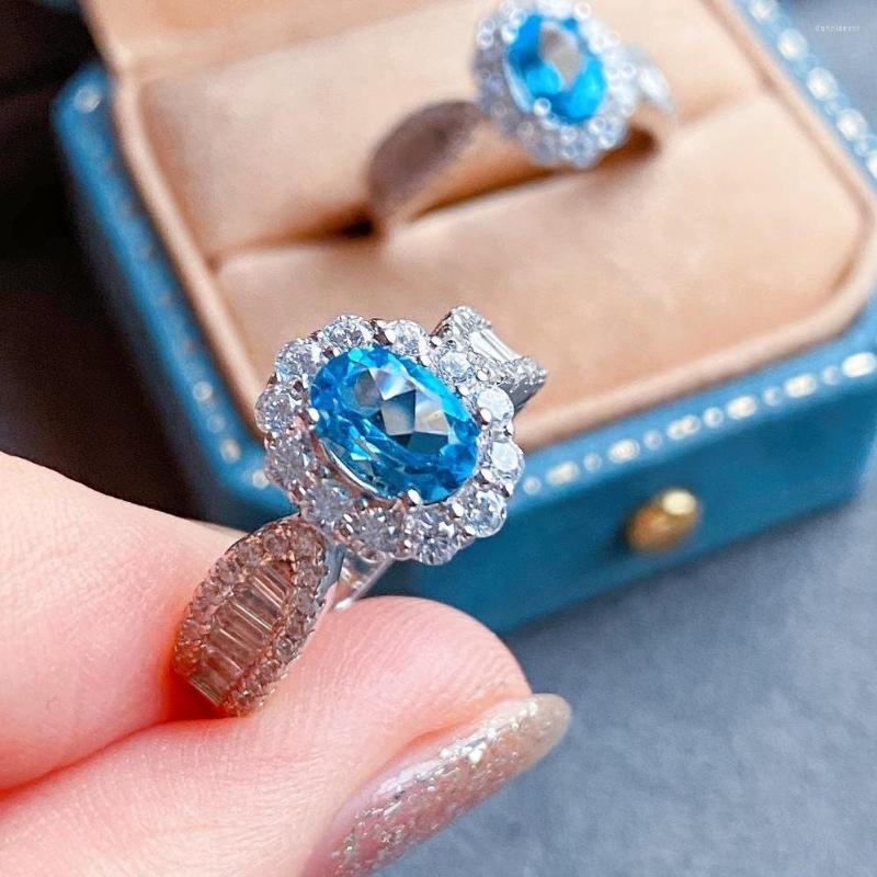 Cluster Rings Bling Aquamarine Ring 925 Sterling Silver Engagement Wedding Band For Women Bridal Promise Finger Jewelry Gift
Cluster Rings Bling Aquamarine Ring 925 Sterling Silver Engagement Wedding Band For Women Bridal Promise Finger Jewelry Gift