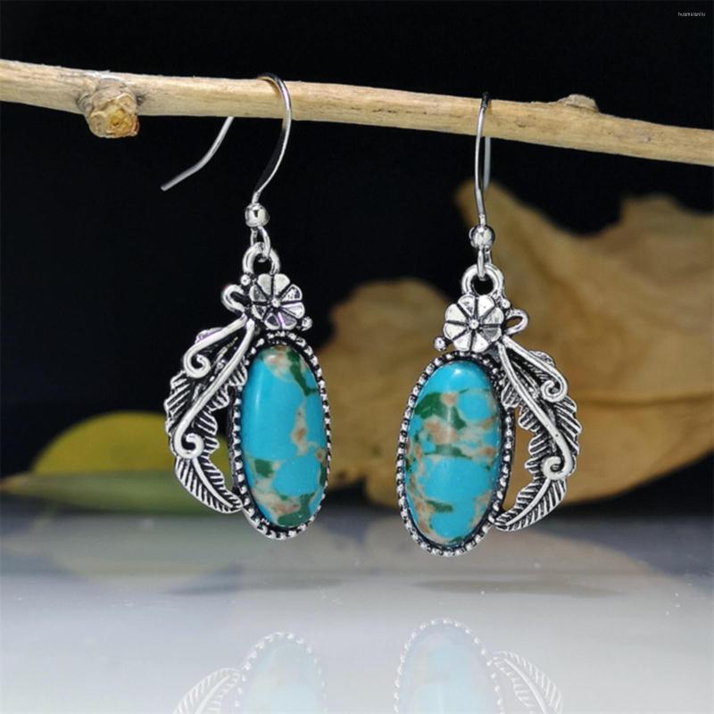 Hoop Earrings Retro Bohemian Creative Flower Leaves Turquoise Women's Western Ethnic Earnings For Womens Long Women
Hoop Earrings Retro Bohemian Creative Flower Leaves Turquoise Women's Western Ethnic Earnings For Womens Long Women