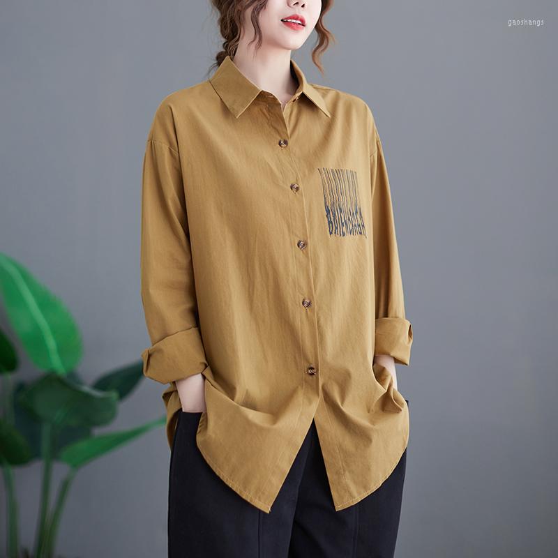 Women's Blouses 2023 Arrival Turn-down Collar Long Sleeve Spring Blouse Shirts Print Striped Cotton Linen Loose Women Autumn Casual, White
Women's Blouses 2023 Arrival Turn-down Collar Long Sleeve Spring Blouse Shirts Print Striped Cotton Linen Loose Women Autumn Casual, White