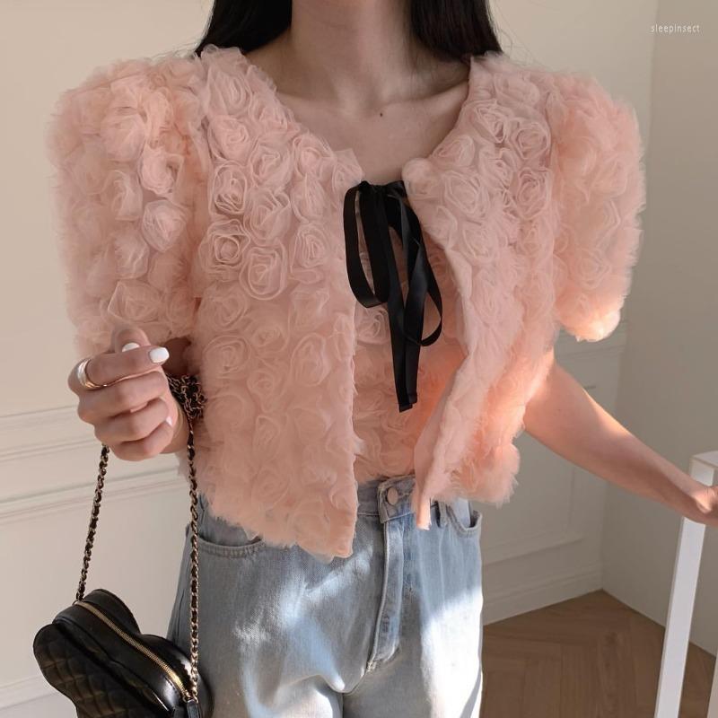 Women's Blouses Korean Chic Summer Style Small Fragrance Light Luxury Show Thin Temperament 3D Flower Top Lace Shirt Two Piece Set, Pinkk
Women's Blouses Korean Chic Summer Style Small Fragrance Light Luxury Show Thin Temperament 3D Flower Top Lace Shirt Two Piece Set, Pinkk
