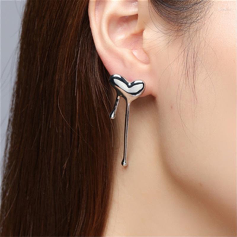 Stud Earrings Minimalist Silver Color Drip Dripping Heart For Women Year Gift Lava Melted Love Asymmetric
Stud Earrings Minimalist Silver Color Drip Dripping Heart For Women Year Gift Lava Melted Love Asymmetric