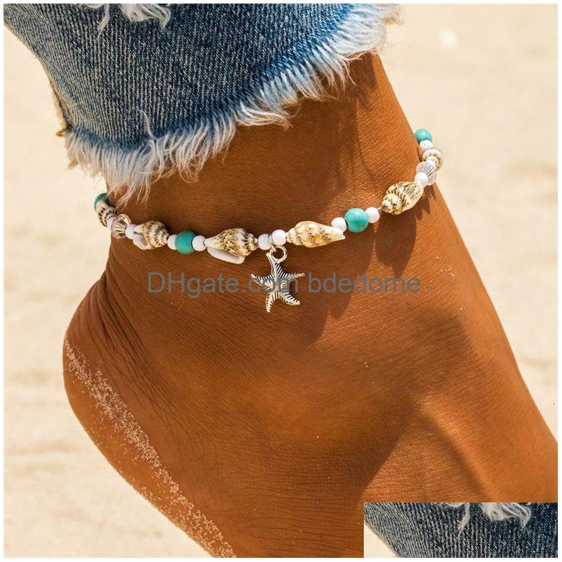 Anklets Shell Beads Starfish For Women Beach Anklet Leg Bracelet Handmade Bohemian Foot Chain Boho Jewelry Sandals Gift 230426 Drop D Dhyvs
Anklets Shell Beads Starfish For Women Beach Anklet Leg Bracelet Handmade Bohemian Foot Chain Boho Jewelry Sandals Gift 230426 Drop D Dhyvs