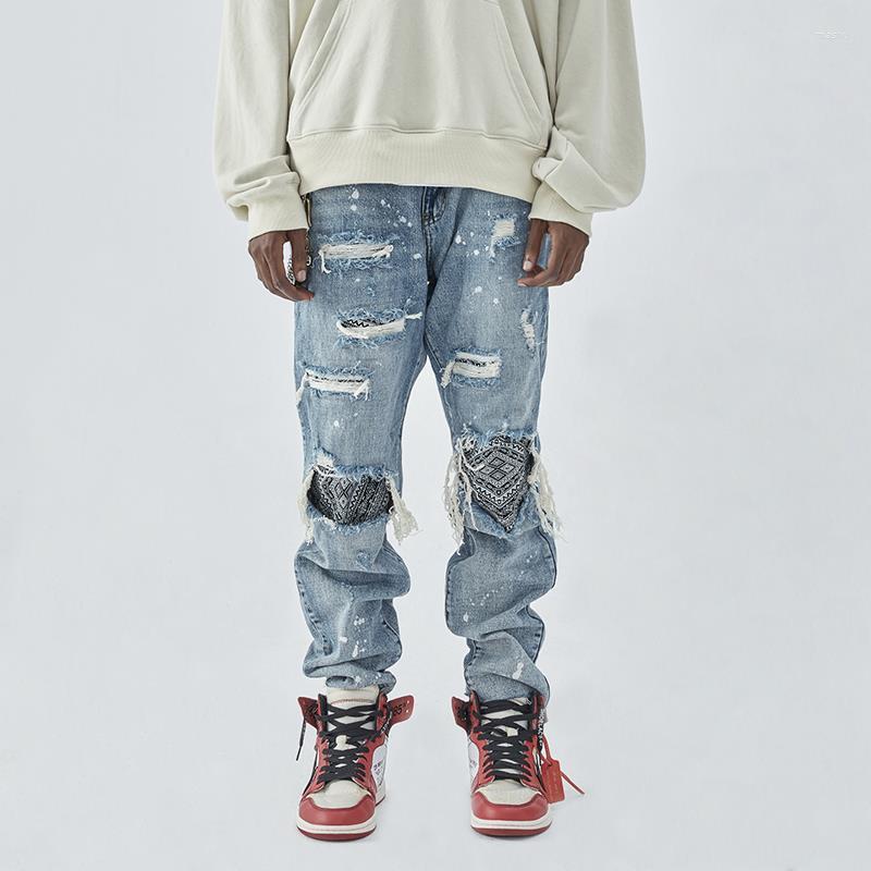 Men' Jeans Y2K Vintage Destroyed Patch Men' Streetwear Hip Hop Mid Rise Distressed Washed Trousers Fashion Trend Straight Leg Pants
Men' Jeans Y2K Vintage Destroyed Patch Men' Streetwear Hip Hop Mid Rise Distressed Washed Trousers Fashion Trend Straight Leg Pants
