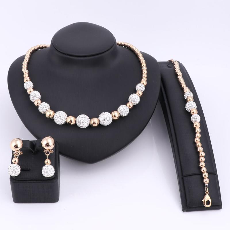 Necklace Earrings Set & African Beads Gold Color Crystal For Women Wedding Dress Accessories Bridal Bracelet, Picture shown
Necklace Earrings Set & African Beads Gold Color Crystal For Women Wedding Dress Accessories Bridal Bracelet, Picture shown