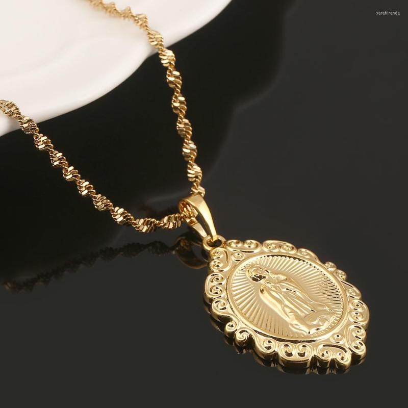 Pendant Necklaces Gold Color Virgin Mary Necklace Religious Women Christianity Lucky Chain Jewelry
Pendant Necklaces Gold Color Virgin Mary Necklace Religious Women Christianity Lucky Chain Jewelry