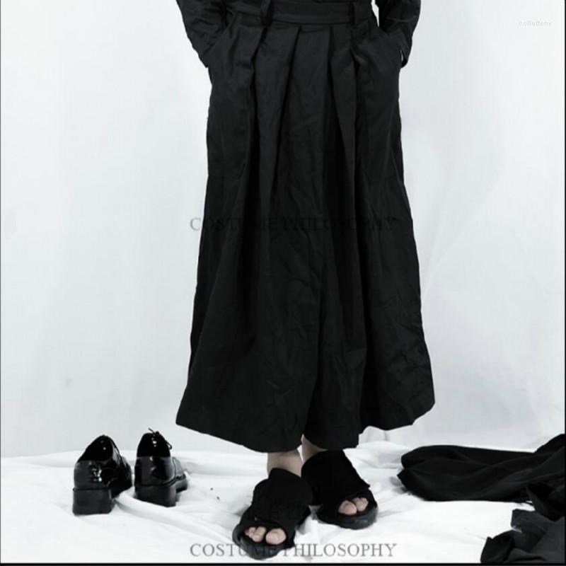 Men's Pants Wide-leg Culottes Men Clothing Black Fashion Skirts Ultra-loose Cotton Draped Nine Points 2023 Design 27-44
Men's Pants Wide-leg Culottes Men Clothing Black Fashion Skirts Ultra-loose Cotton Draped Nine Points 2023 Design 27-44