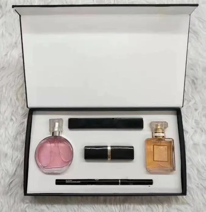 parfum designer perfume lady cologne 5 in 1 Makeup Gift Set Cosmetics Holiday Collection Waterproof Mascara Eyeliner Cosmetic Matte Lipstick
parfum designer perfume lady cologne 5 in 1 Makeup Gift Set Cosmetics Holiday Collection Waterproof Mascara Eyeliner Cosmetic Matte Lipstick