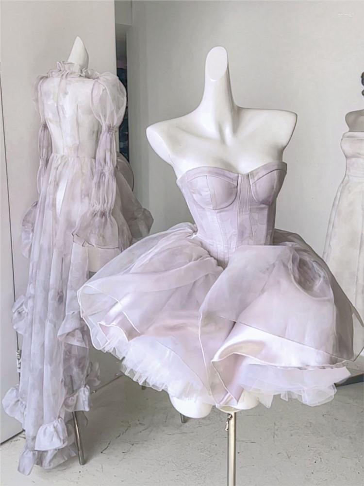 Casual Dresses 2023 Women Organza Chic Pink Purple Summer Mini Dress Vintage Female Ruffles Party Evening Vestidos Lady Holiday Puff, Purple dress
Casual Dresses 2023 Women Organza Chic Pink Purple Summer Mini Dress Vintage Female Ruffles Party Evening Vestidos Lady Holiday Puff, Purple dress